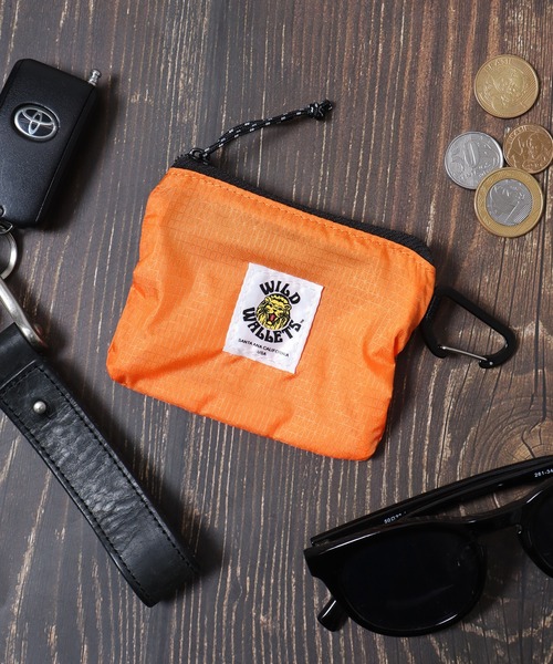 FUNALIVE(ファンアライブ)の「WILD WALLET カラビナ付ナイロンコインケース(コインケース・メンズ・ブルー/グリーン/ブラック/パープル/オレンジ・FREE)」の5枚目の写真