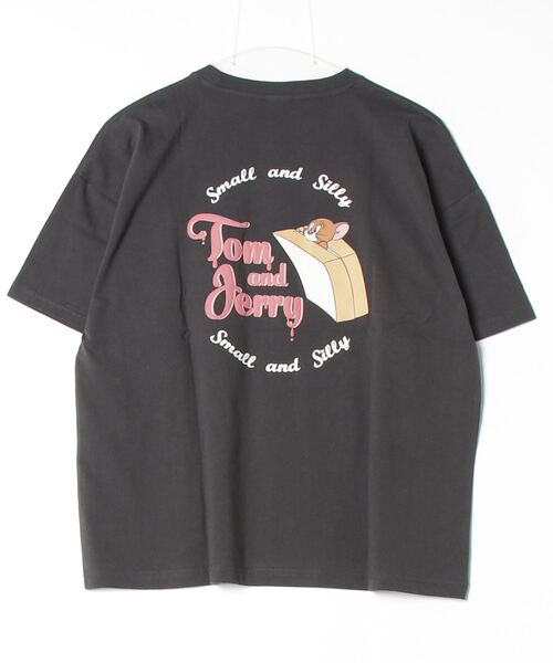 Tom&Jerry(トムアンドジェリー)の「【Tom & Jerry/トム & ジェリー】アートワークデザイン 半袖クルーネックTシャツ(Tシャツ/カットソー・レディース・アイボリー/杢グレー/スミクロ/サックスブルー・L/M)」の19枚目の写真