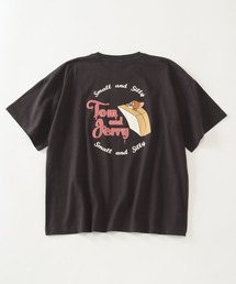 【Tom & Jerry/トム & ジェリー】アートワークデザイン 半袖クルーネックTシャツ