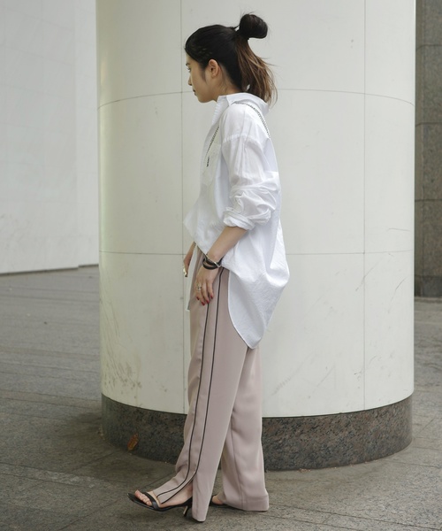 【最終価格】ap studio サイドライン パンツ T/W サイドラインパンツ（スラックス）｜AP STUDIO（エーピー