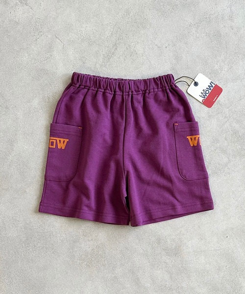LSP WOW（エルエスピーワオ）の「【LSP WOW!】両面ミニ裏毛ハーフパンツ（80～130cm）（その他パンツ・キッズ・パープル/レッド/パープル系その他/グレー系その他/ブラック/グレー/ブルー/ライトグリーン・80/90/100/110/120/130）」の7枚目の写真