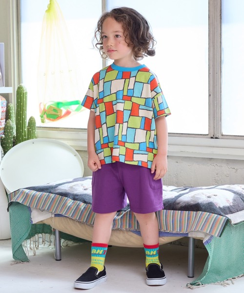 LSP WOW（エルエスピーワオ）の「【LSP WOW!】両面ミニ裏毛ハーフパンツ（80～130cm）（その他パンツ・キッズ・パープル/レッド/パープル系その他/グレー系その他/ブラック/グレー/ブルー/ライトグリーン・80/90/100/110/120/130）」の19枚目の写真