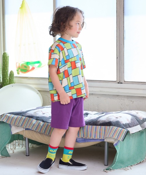 LSP WOW（エルエスピーワオ）の「【LSP WOW!】両面ミニ裏毛ハーフパンツ（80～130cm）（その他パンツ・キッズ・パープル/レッド/パープル系その他/グレー系その他/ブラック/グレー/ブルー/ライトグリーン・80/90/100/110/120/130）」の20枚目の写真