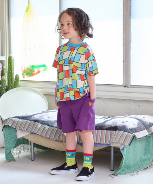 LSP WOW（エルエスピーワオ）の「【LSP WOW!】両面ミニ裏毛ハーフパンツ（80～130cm）（その他パンツ・キッズ・パープル/レッド/パープル系その他/グレー系その他/ブラック/グレー/ブルー/ライトグリーン・80/90/100/110/120/130）」の21枚目の写真