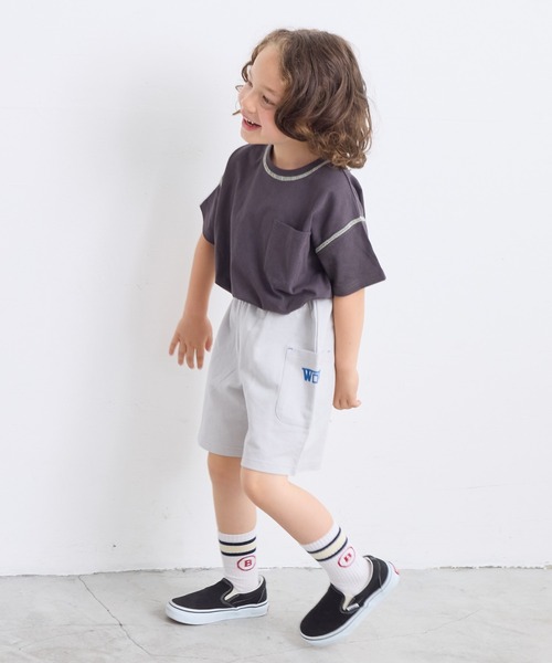 LSP WOW（エルエスピーワオ）の「【LSP WOW!】両面ミニ裏毛ハーフパンツ（80～130cm）（その他パンツ・キッズ・パープル/レッド/パープル系その他/グレー系その他/ブラック/グレー/ブルー/ライトグリーン・80/90/100/110/120/130）」の12枚目の写真