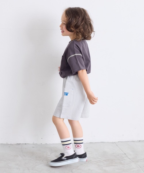 LSP WOW（エルエスピーワオ）の「【LSP WOW!】両面ミニ裏毛ハーフパンツ（80～130cm）（その他パンツ・キッズ・パープル/レッド/パープル系その他/グレー系その他/ブラック/グレー/ブルー/ライトグリーン・80/90/100/110/120/130）」の13枚目の写真