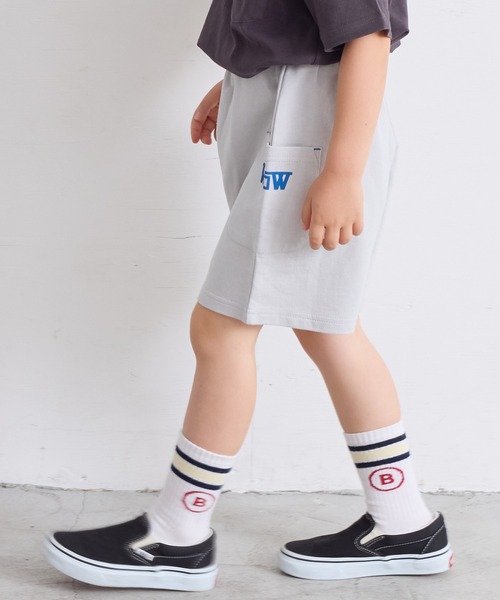 LSP WOW（エルエスピーワオ）の「【LSP WOW!】両面ミニ裏毛ハーフパンツ（80～130cm）（その他パンツ・キッズ・パープル/レッド/パープル系その他/グレー系その他/ブラック/グレー/ブルー/ライトグリーン・80/90/100/110/120/130）」の11枚目の写真