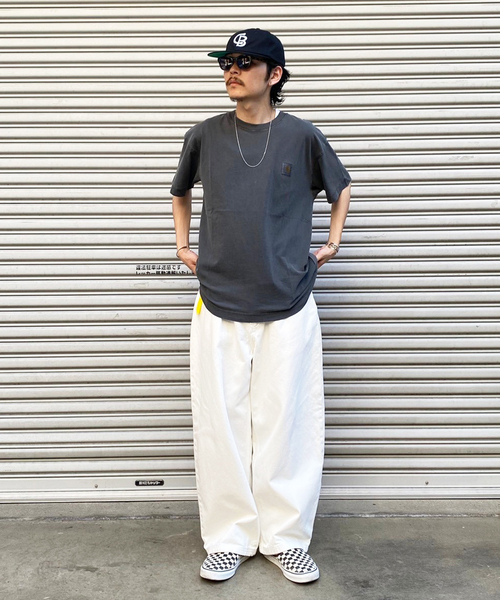 Carhartt WIP(カーハートダブリューアイピー)の「【CARHARTT WIP / カーハート ダブリューアイピー】S/S NELSON T-SHIRT(Tシャツ/カットソー・メンズ・ライトグレー/シルバー・MEDIUM/LARGE/X-LARGE)」の3枚目の写真