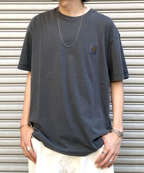 Carhartt WIP(カーハートダブリューアイピー)の「【CARHARTT WIP / カーハート ダブリューアイピー】S/S NELSON T-SHIRT(Tシャツ/カットソー・メンズ・ライトグレー/シルバー・MEDIUM/LARGE/X-LARGE)」の5枚目の写真