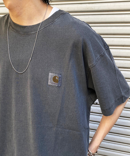 Carhartt WIP(カーハートダブリューアイピー)の「【CARHARTT WIP / カーハート ダブリューアイピー】S/S NELSON T-SHIRT(Tシャツ/カットソー・メンズ・ライトグレー/シルバー・MEDIUM/LARGE/X-LARGE)」の6枚目の写真