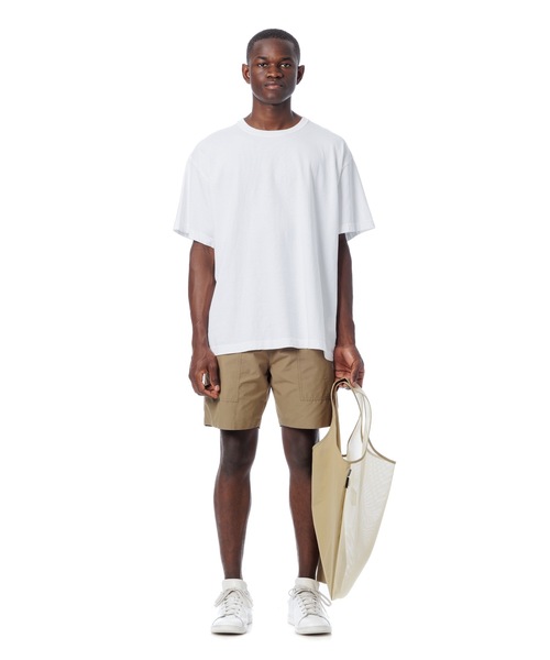 DAILY STANDARD by SANDINISTA(デイリースタンダードバイサンディニスタ)の「CORDURA Rip-Stop x Mesh Market Bag / コーデュラリップストップxメッシュマーケットバッグ(エコバッグ/サブバッグ・メンズ・ベージュ/ネイビー/オリーブ/ブラック・FREE)」の13枚目の写真