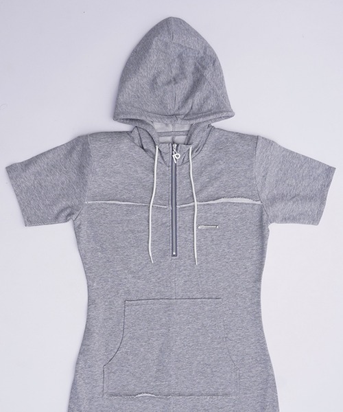 PRANK PROJECT（プランクプロジェクト）の「フーディパイルワンピース / Hoodie Pile Onepiece（ワンピース・レディース・グレー/レッド/ブラック・38/36）」の8枚目の写真