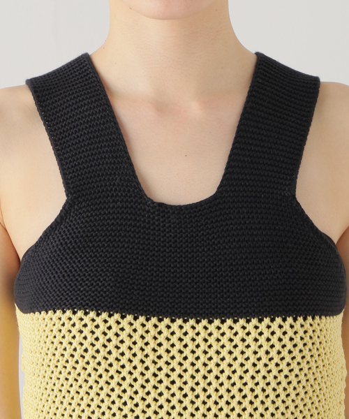 RITA ROW(リタロウ)の「【RITA ROW/リタロウ】イエローニットキャミ(キャミソール・レディース・イエロー・X-SMALL)」の9枚目の写真