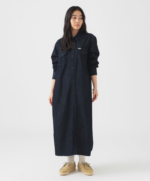 Lee / 別注 デニム シャツ ワンピース（S～M)（シャツワンピース