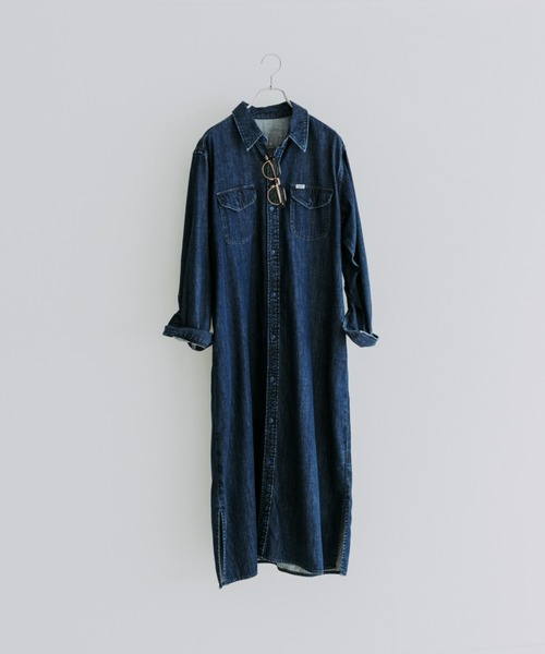 セール】【ビームスの百名品】【別注】Lee / デニム シャツ ワンピース