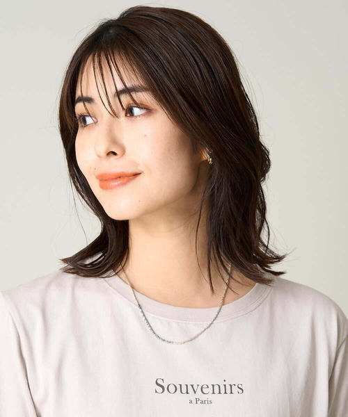 a.v.v(アーヴェヴェ)の「ビーズコンビネックレス(ネックレス・レディース・ブラック/シルバー・38)」の3枚目の写真