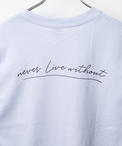 ARCHIVER(アーカイバ)の「【69】バックプリント ショートスリーブ コットンTシャツ(Tシャツ/カットソー・レディース・ホワイト系1/ホワイト系2/ホワイト系3/ブラック系2/ブラック系4/ホワイト系4/ブラック系1/ブラック系3/ブルー系/ライトグリーン/パープル/ベージュ・MEDIUM/LARGE)」の16枚目の写真
