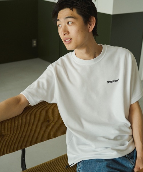 BROKEN BASE（ブロークンベース）の「裾ドローコードTee（Tシャツ/カットソー・メンズ・ホワイト系2/ブラック/ネイビー系2/ブラック系2/グレー/ホワイト/ネイビー・SMALL/MEDIUM/LARGE）」の2枚目の写真