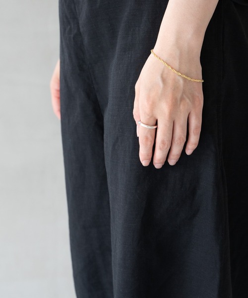 FINE MARINA CHAIN BRACELET GD マリーナチェーン細ブレスレット