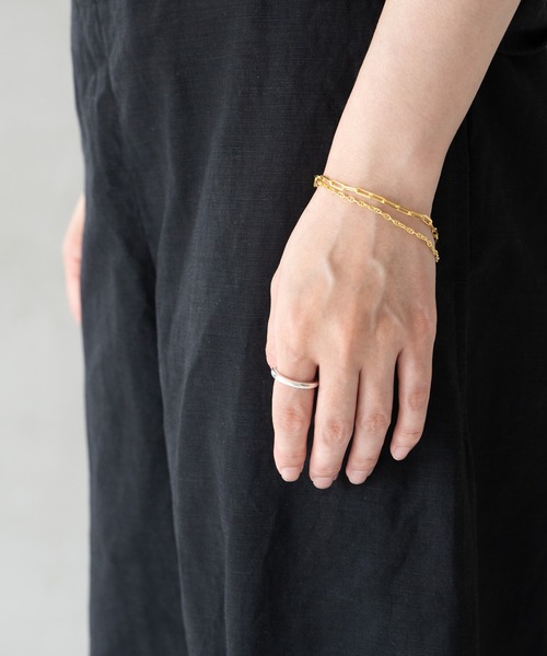 FINE MARINA CHAIN BRACELET GD マリーナチェーン細ブレスレット