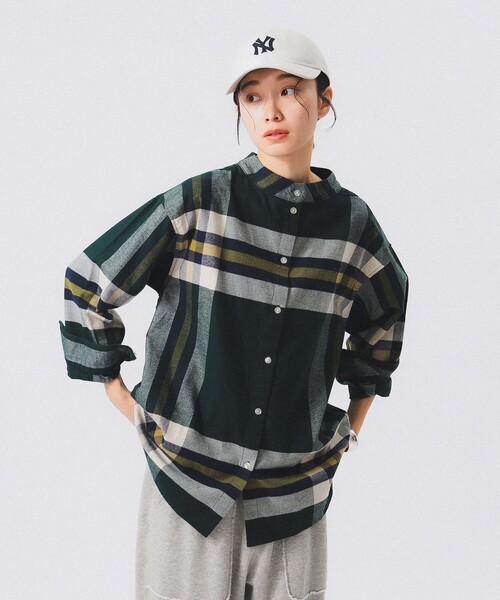 【セール】ボーイ ビッグタータン ハイネック シャツ（シャツ/ブラウス）｜BEAMS BOY（ビームスボーイ）