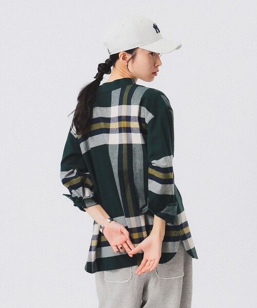 【セール】ボーイ ビッグタータン ハイネック シャツ（シャツ/ブラウス）｜BEAMS BOY（ビームスボーイ）