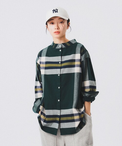 【セール】ボーイ ビッグタータン ハイネック シャツ（シャツ/ブラウス）｜BEAMS BOY（ビームスボーイ）