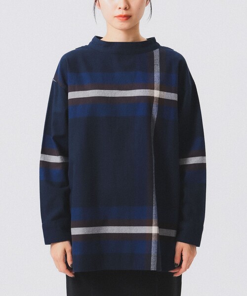 BEAMS BOY（ビームスボーイ）の「ボーイ ビッグタータン ハイネック シャツ（シャツ/ブラウス・レディース・レッド/グリーン/ネイビー・ONE SIZE）」の21枚目の写真