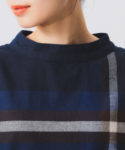 BEAMS BOY（ビームスボーイ）の「ボーイ ビッグタータン ハイネック シャツ（シャツ/ブラウス・レディース・レッド/グリーン/ネイビー・ONE SIZE）」の18枚目の写真