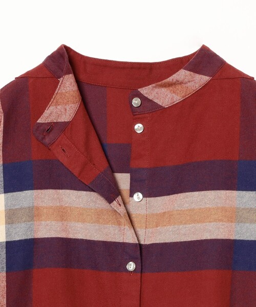 BEAMS BOY（ビームスボーイ）の「ボーイ ビッグタータン ハイネック シャツ（シャツ/ブラウス・レディース・レッド/グリーン/ネイビー・ONE SIZE）」の14枚目の写真