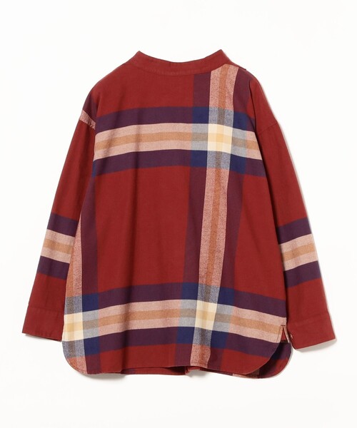 BEAMS BOY（ビームスボーイ）の「ボーイ ビッグタータン ハイネック シャツ（シャツ/ブラウス・レディース・レッド/グリーン/ネイビー・ONE SIZE）」の12枚目の写真