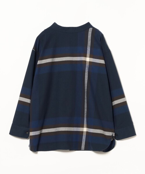 BEAMS BOY（ビームスボーイ）の「ボーイ ビッグタータン ハイネック シャツ（シャツ/ブラウス・レディース・レッド/グリーン/ネイビー・ONE SIZE）」の6枚目の写真