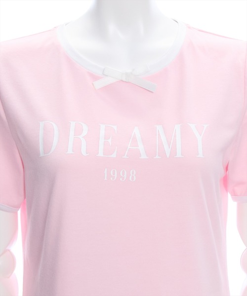 clear（クリア）の「配色リボンロゴTシャツ（Tシャツ/カットソー・レディース・ブラック/オフホワイト/ピンク・F）」の5枚目の写真