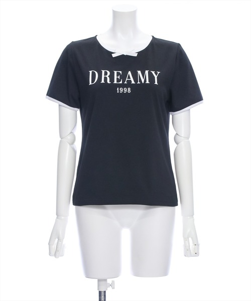 clear（クリア）の「配色リボンロゴTシャツ（Tシャツ/カットソー・レディース・ブラック/オフホワイト/ピンク・F）」の17枚目の写真