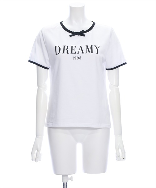 clear（クリア）の「配色リボンロゴTシャツ（Tシャツ/カットソー・レディース・ブラック/オフホワイト/ピンク・F）」の19枚目の写真