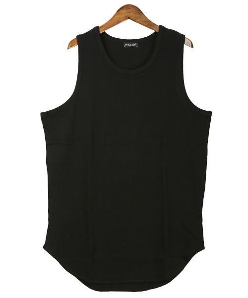 LUXSTYLE(ラグスタイル)の「ワッフルタンクトップ(タンクトップ・メンズ・ブラック/ホワイト・L/M/XL)」の5枚目の写真