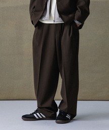 ADAM ET ROPE' | ワイドテーパード イージー ツータック スラックス / シーズンレス / セットアップ対応(スラックス)