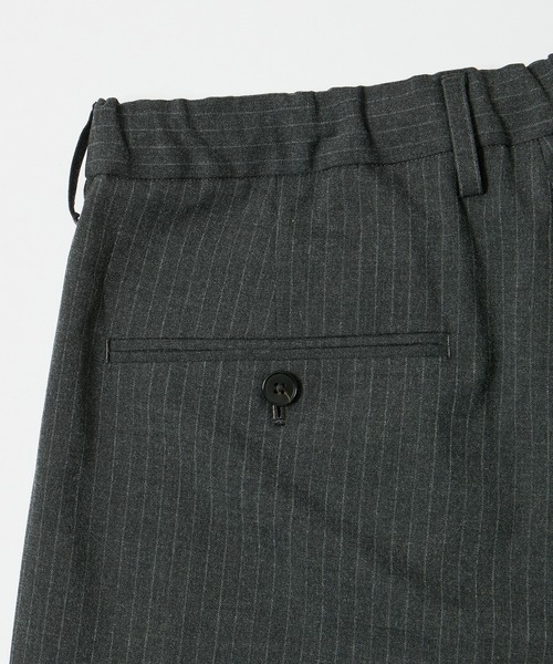 【セール】【Chambrer/シャンブレ】ワイドテーパード イージー ツータック スラックス / シーズンレス / セットアップ対応（スラックス）｜ADAM ET ROPE'（アダムエロペ）