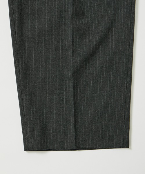 【セール】【Chambrer/シャンブレ】ワイドテーパード イージー ツータック スラックス / シーズンレス / セットアップ対応（スラックス）｜ADAM ET ROPE'（アダムエロペ）