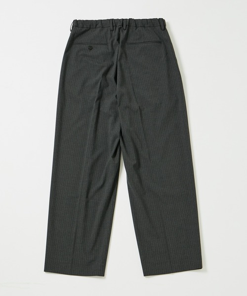 【セール】【Chambrer/シャンブレ】ワイドテーパード イージー ツータック スラックス / シーズンレス / セットアップ対応（スラックス）｜ADAM ET ROPE'（アダムエロペ）