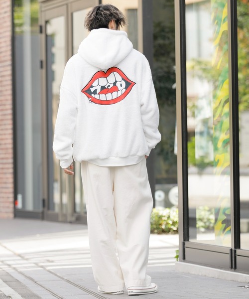 セール】【RE730】かわいいもこもこパーカーなみおくん両面ボア