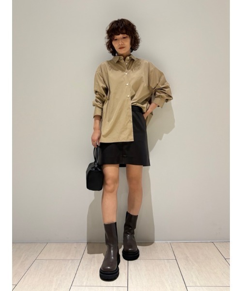 【新品タグ付】MilaOwen ミラオーウェン フェイクレザーミニスカート 新品タグ付】MilaOwen ミラオーウェン フェイクレザーミニ