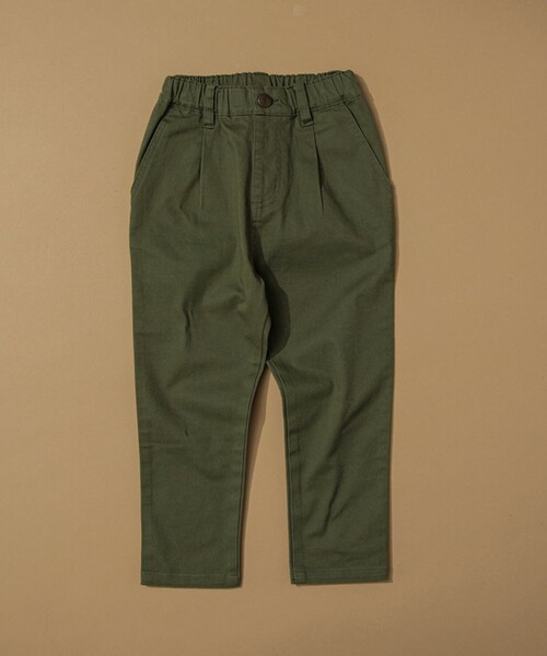 DRC branshes（ディーアールシーブランシェス）の「【WEB限定/DRC】スーパータックテーパードストレッチツイルパンツ（その他パンツ・キッズ・ブラック/カーキオリーブ/ベージュ・150/140/120/130/90/110/100）」の3枚目の写真