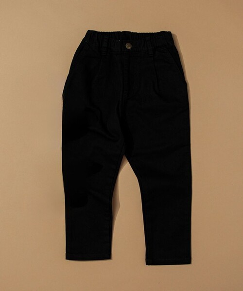 DRC branshes（ディーアールシーブランシェス）の「【WEB限定/DRC】スーパータックテーパードストレッチツイルパンツ（その他パンツ・キッズ・ブラック/カーキオリーブ/ベージュ・150/140/120/130/90/110/100）」の2枚目の写真