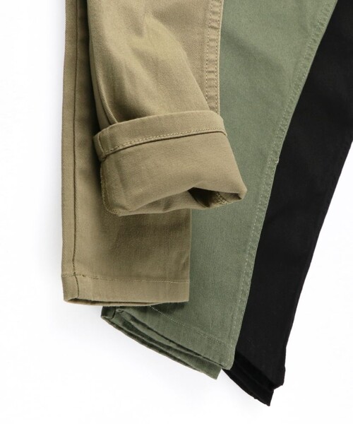 DRC branshes（ディーアールシーブランシェス）の「【WEB限定/DRC】スーパータックテーパードストレッチツイルパンツ（その他パンツ・キッズ・ブラック/カーキオリーブ/ベージュ・150/140/120/130/90/110/100）」の9枚目の写真