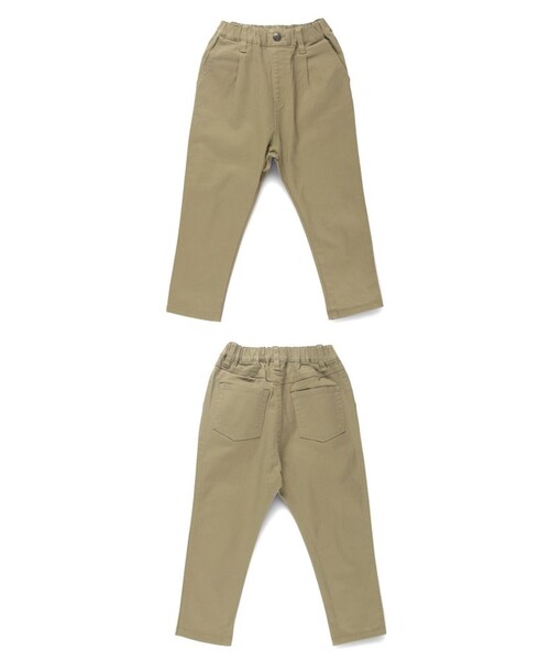 DRC branshes（ディーアールシーブランシェス）の「【WEB限定/DRC】スーパータックテーパードストレッチツイルパンツ（その他パンツ・キッズ・ブラック/カーキオリーブ/ベージュ・150/140/120/130/90/110/100）」の12枚目の写真