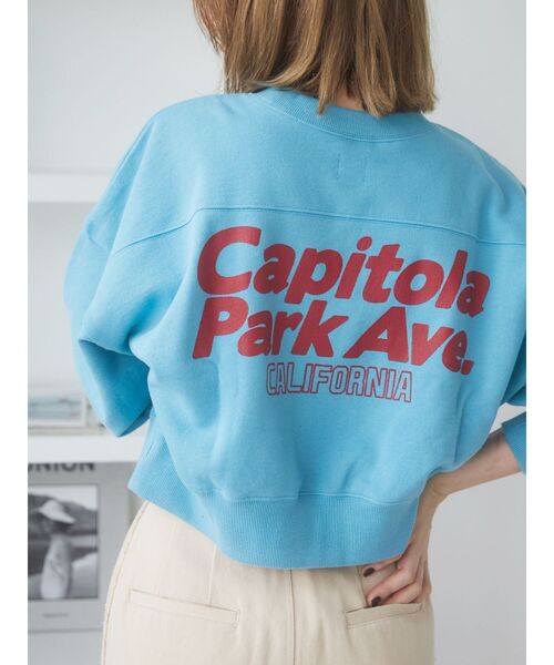 Ungrid(アングリッド)の「バックプリントショートスウェット(スウェット・レディース・ライトグレー/ターコイズブルー/パープル・FREE)」の12枚目の写真