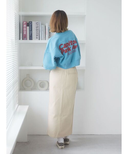 Ungrid(アングリッド)の「バックプリントショートスウェット(スウェット・レディース・ライトグレー/ターコイズブルー/パープル・FREE)」の16枚目の写真