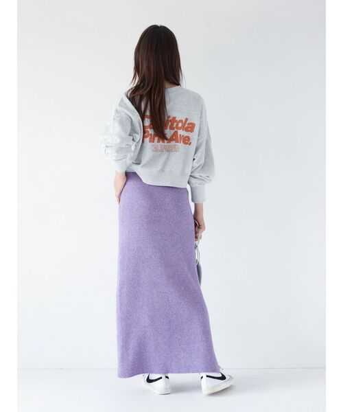 Ungrid(アングリッド)の「バックプリントショートスウェット(スウェット・レディース・ライトグレー/ターコイズブルー/パープル・FREE)」の19枚目の写真