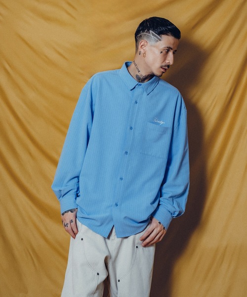 epa stripe shirt　新品未使用 ストライプ柄長袖レギュラーカラーシャツ 25234010